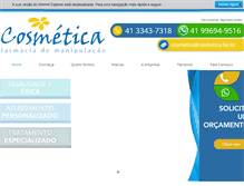 Tablet Screenshot of cosmetica.far.br